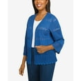 thumbnail image 6 of Alfred Dunner Womens Plus-Size  Pointelle Sweater Cardigan, 6 of 6
