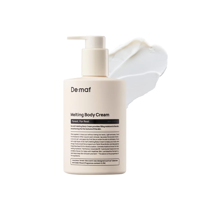 De:maf Forest For Rest Crema corporal fundente - Cuidado de la piel coreano nutritivo para todo tipo de piel