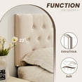 thumbnail image 5 of JONPONY Tufted Upholstered Headboard Queen Size, Solid Wood Head Board with  Adjustable Height  Headboard from 37" to 51",Bed Frame Adapters,Beige,Headboard Only, 5 of 13