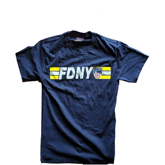 FDNY Short Sleeve Keep Back 200 Feet T-Shirt Navy 2Xl