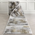thumbnail image 1 of Well Woven Custom Size Runner - Choose Your Length - Kennet Grey Abstract Industrial Pattern 27 Inches Wide x 60 Feet Long Runner (27" x 60' Runner) Rug, 1 of 5