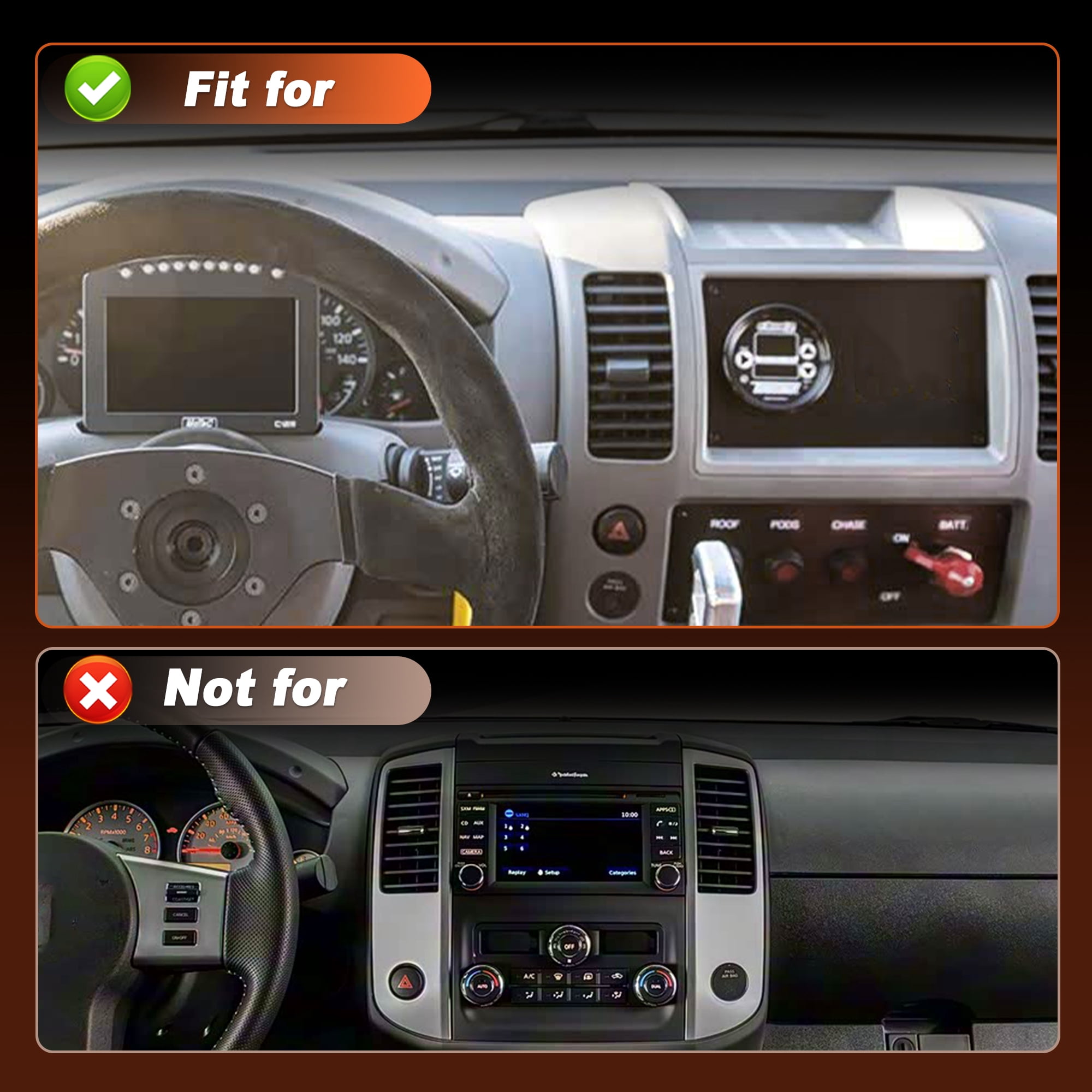Unique Bargains Center A/C Dash Air Vent Trim Panel for Nissan Frontier 2006-2017