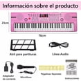 thumbnail image 6 of Electronic Digital Keyboard Piano, Portable 61 Keys Piano Keyboard for Beginners,  Pianos Music Toy with Built-in Dual Speaker, Microphone and Music Sheet Stand Perfect Christmas/Birthday Gift, 6 of 10