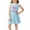 Blue, variant on Cethrio Girls' Summer Nightgowns, Mid-length Graphic Sleeveless Loose Girls' Sleepwear Blue Size 7-8 T