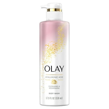 Olay Cleansing & Nourishing Body Wash with  B3 and Hyaluronic , 17.9 fl oz
