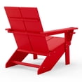 thumbnail image 4 of WestinTrends Riviera Outdoor HDPE Modern Adirondack Chair with Cup Holder, Red, 4 of 9