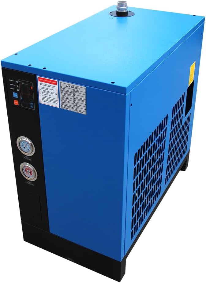 HPDAVV Industrial Refrigerated Compressed Air Dryer 255 CFM 230V/60HZ/1-Phase for 50HP Air Compressor R407C