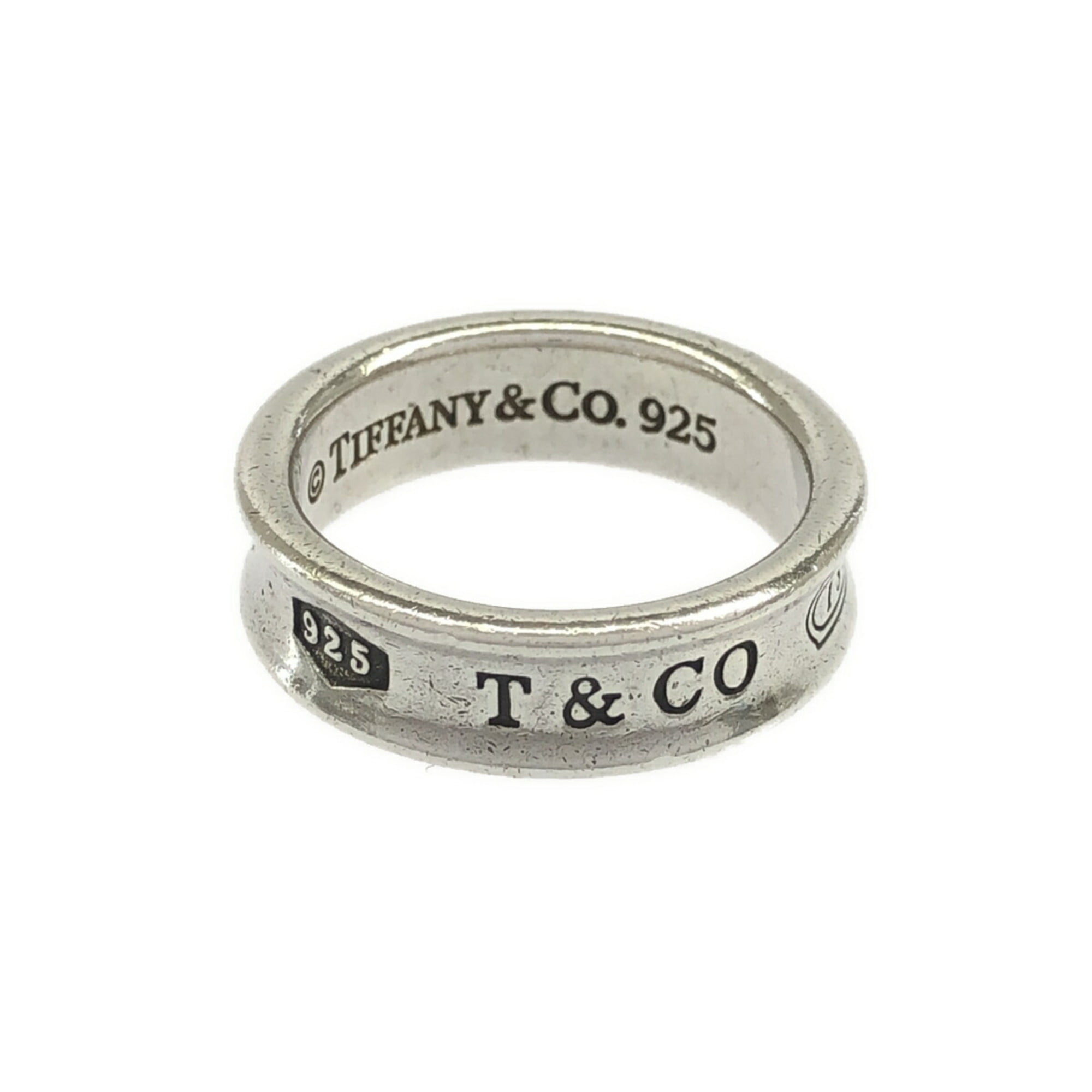 Pre-Owned TIFFANY & Co. Tiffany 1837 Narrow Ring Women's SILVER Silver 925 SV Size 20... (Fair)