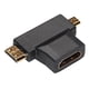 thumbnail image 4 of Adaptador Hdmi 1 x adaptador convertidor de 90° hembra compatible con Mini Micro HDMI macho 2 en 1, 4 of 7