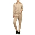 thumbnail image 2 of Women's Cotton Fleece Lined Jogger Pants Winter Sweatpant, Sand, Large, 1 Piece, 2 of 2