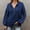 Dark Blue, variant on KIHOUT Fall Women's Sweatshirt Women Winter Casual Solid Button Drawstring Hoodie Pullover Tops