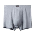 thumbnail image 6 of SGFCWSX Men's Plus-Size Seamless Boxer Shorts** Gray 4XL, 6 of 7