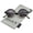 Black-Gold / Lavender, variant on zeroUV - Classic Semi-Rimless Metal Nose Bridge P3 Round Sunglasses 47mm - 47mm
