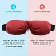 thumbnail image 4 of Aroma Season Microwaveable Eye Mask for Dry Eyes, Hot and Cold Compress to Relieve Eye Strain, Natural Treatments for Stye, Belpharitis, MGD, 4 of 7