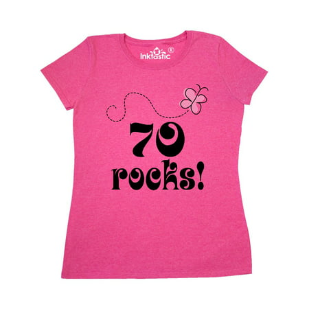 70th Birthday 70 Rocks Gift Women's T-Shirt
