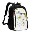 thumbnail image 1 of Balery Wildflowers Mochila con carga USB para hombre y mujer - Mochila impermeable y antirrobo para portátil con puerto USB para viajes, trabajo, estudios y universidad, 1 of 7