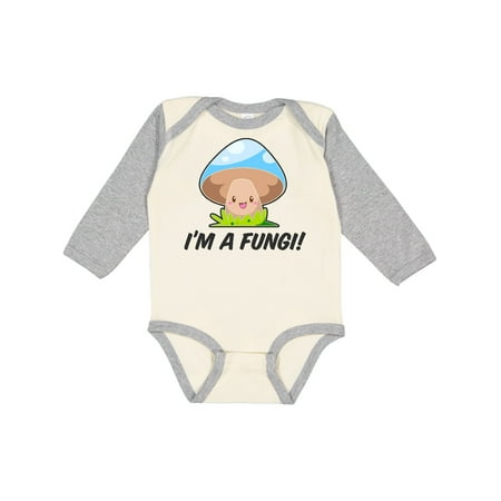 

Inktastic I m a Fungi with Mushroom Gift Baby Boy or Baby Girl Long Sleeve Bodysuit