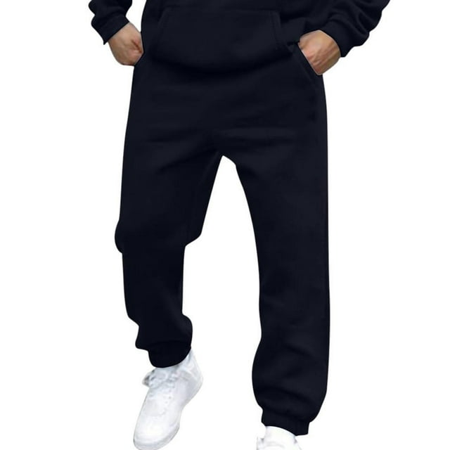 Dagugfen Sweatpants for Men High Waist Drawstring Baggy Comfy Casual Active Running Pants Fall Winter