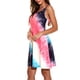 thumbnail image 4 of Vestido de mujer con 2 tirantes para el hombro, ropa sin mangas, vestido sexy estampado, rojo, XXL seitruly AP002056-05, 4 of 6