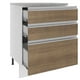 thumbnail image 2 of Mostrador Madesa Glamy 60 cm 3 Cajones - Blanco/Marrón Madesa G24601GL, 2 of 6