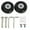 01-Black, variant on FNGZ Suitcse Wheels Clearance Replacement Wheels for Suitcase Rubber Wheels Replacement Wheels Wheel for Trolley Hard Case Wheels with 1 Pairs of 6 Mm Ball Bearings Spare Parts Kit Black
