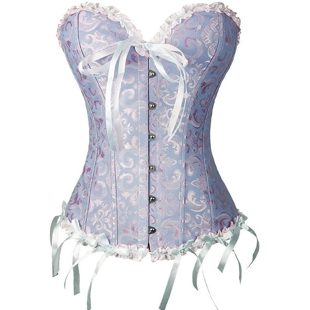 Corset Top Ovebust Victorian Corset Lace up Plus Size Corsets and Bustiers  for Women : : Clothing, Shoes & Accessories
