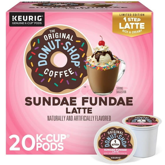 The Original Donut Shop Sundae Fundae Latte - Coffee pod - 20 pcs. x 1 oz - 13.8 oz
