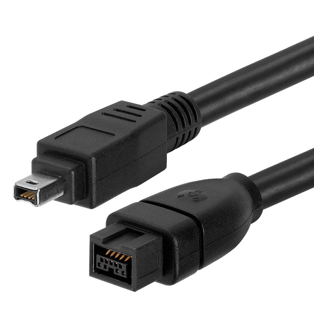 FireWire 800 9Pin To FireWire 400 4Pin Bilingual Cable 6 Feet Black