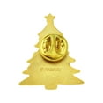 thumbnail image 3 of Festive Christmas Tree Holiday Enamel Lapel Pin, 3 of 3