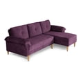 thumbnail image 3 of Sala Modular Reversible De Velvet Morado Modelo Sergey, 3 of 11