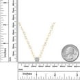 thumbnail image 6 of Gem Stone King 1.00 Ct IGI Certified White Lab Grown Diamond Pendant Necklace for Women in 14K Yellow Gold | D-E Color | VS1-VS2 Clarity | Round Cut | With 18 inch Heart Gold Chain, 6 of 6