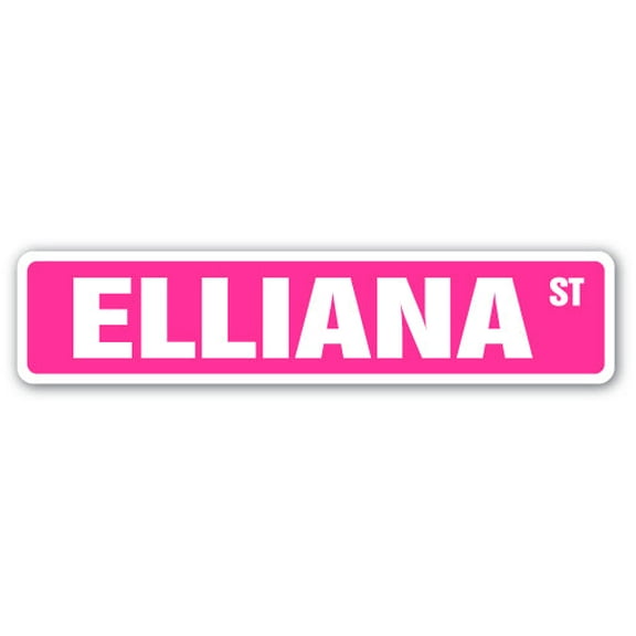 ELLIANA Street Sign Childrens Name Room Sign | Indoor/Outdoor |  18" Wide