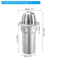 thumbnail image 2 of Uxcell Dome Gutter Guard, Stainless Steel Downspout Strainer, Anti-Blocking Gutter Cleaning Tool, 3 Inch, 2 of 6
