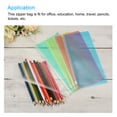 thumbnail image 5 of Uxcell Clear Fog A6 Paper Document Bill Pouch Zipper File Bags, Green 10 Pack, 5 of 5
