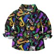 thumbnail image 2 of Gpaecead Boys Long Sleeve Shirts Crewneck Multicolor Blouse & Shirts with Pockets 2 Years Multicolor, 2 of 7
