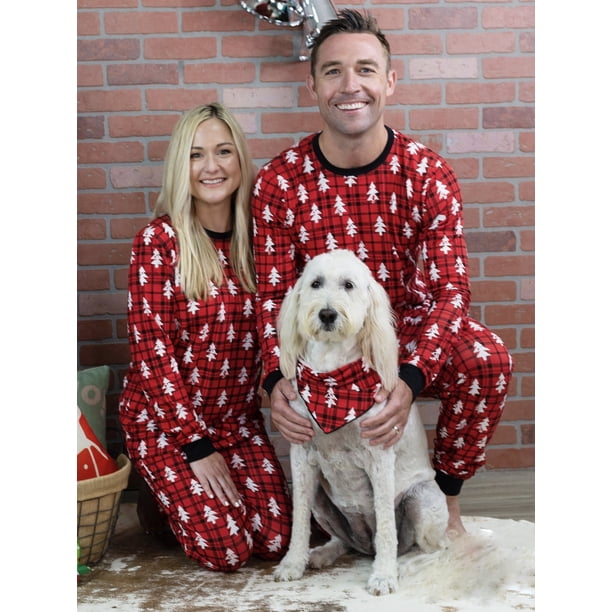 2024 Ropa navideña para padres e hijos, ropa familiar, ropa navideña, pijamas para padres e hijos con estampado de árboles de Navidad europeos y americanos, ropa para el hogar