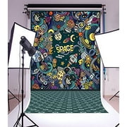 HelloDecor 5x7ft Photography Background Colorful Wall Art Photo Backdrops Studio Props