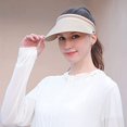 thumbnail image 2 of Sombrero de verano para mujer Sombrero de paja de playa de ala ancha Sombrero de paja beige, 2 of 5