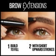 thumbnail image 2 of Maybelline Brow Extensions Fiber Pomade Crayon Eyebrow Makeup, Light Blonde, 2 of 12