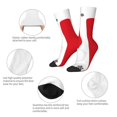 thumbnail image 3 of Logiee HOHOHO Christmas Print Adult Socks for Men & Women,Calf Socks, Ankle Socks,Boots Socks,Breathable Casual Sock,Unisex Crew Socks, 3 of 6