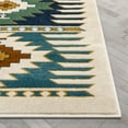 thumbnail image 3 of Well Woven Noble Blue Southwestern Medallion Mat Rug 2x4 (2' x 3'11"), 3 of 7