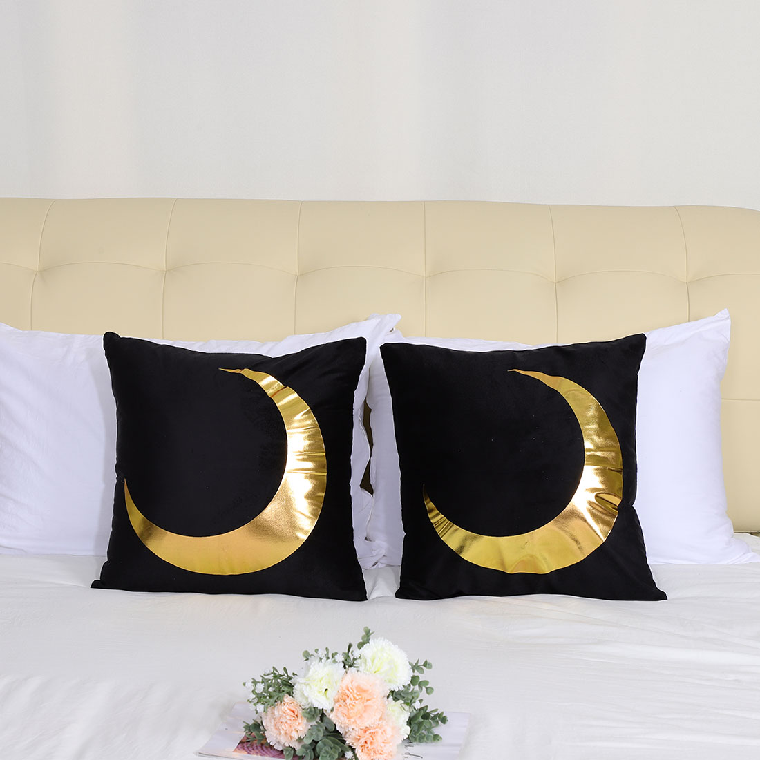 Unique Bargains 2-Pcak Decorative Throw Pillow Case Cover 18x18 Inches