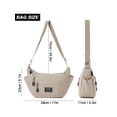 thumbnail image 4 of Deago Crossbody Bags for Women Waterproof Nylon Casual Lightweight Shoulder Messenger Bag Roomy Multi Pocket Travel Purse Handbags (Beige), 4 of 9