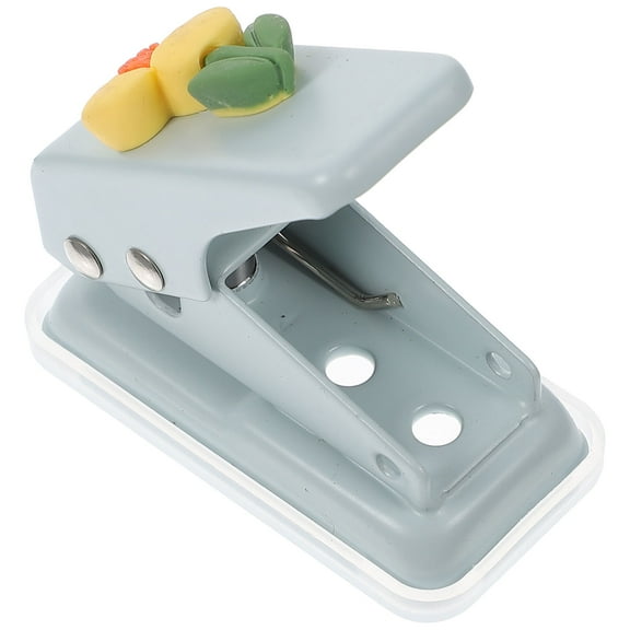 Worgeous Skyblue Circle Punch Tool for Crafting Plastic and Metal Manual Paper Hole Puncher for Home Use 0.5 inch