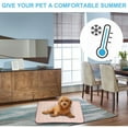 thumbnail image 3 of SDOHIG Cooling Pad for Dogs, 24.4'' x 19.68'' Cooling Mat for Dogs Cats, Cool and Comfortable in Summer Dogs Cats Pad, Washable, Clearance Non-Toxic and Foldable, 3 of 7