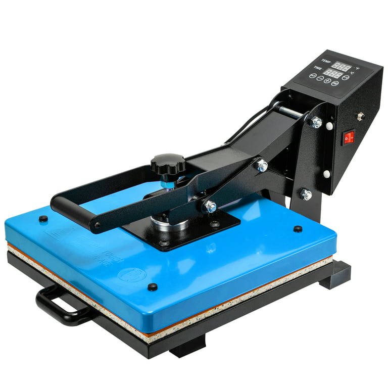 Aukfa 15x15 Heat Press Machine for T Shirts - Digital LED Timer Hot  Pressing Machine - Easy to Operate - Blue 