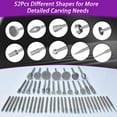 thumbnail image 2 of Kit de 52 piezas de brocas de diamante para pulido compatible con Dremel, juego de brocas de diamante de 3 mm (1/8") para tallado de piedra, vidrio y cerámica, accesorios para tallado, pulido y, 2 of 4