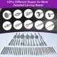 thumbnail image 2 of Kit de 52 piezas de brocas de diamante para pulido compatible con Dremel, juego de brocas de diamante de 3 mm (1/8") para tallado de piedra, vidrio y cerámica, accesorios para tallado, pulido y, 2 of 4