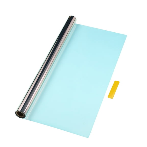 Unique Bargains Car Window Tint Film Chameleon 9.84 ft x 19.69 inch Privacy Film PET Red Blue 1 Pc VLT 82% IRR 68% UVR 99.5%