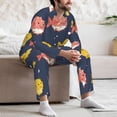 thumbnail image 7 of Sikiie Cute Puffer Fish Mens Pajama Set, Soft Warm Long Sleeve Sleepwear, Cozy Button-Down Pjs for Men-Medium, 7 of 7